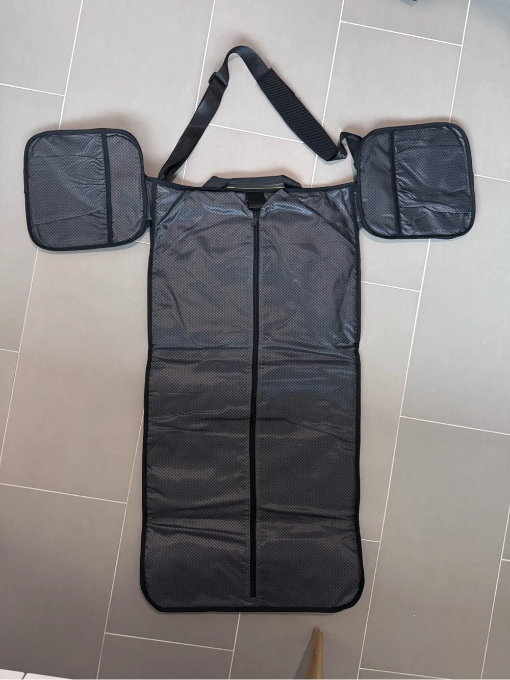 Black Duffel Bag - Classic Travel Carry garment bag